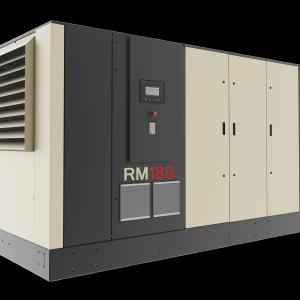 RM series micro-oil screw air compressors with power ranging from 185 to 220 kW